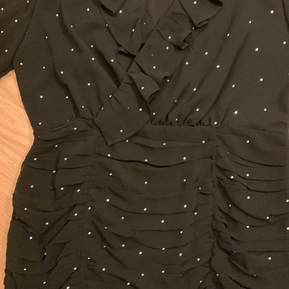 a loves a NWT Embellished Black Long Sleeve Mini Dress - Picture 5 of 16